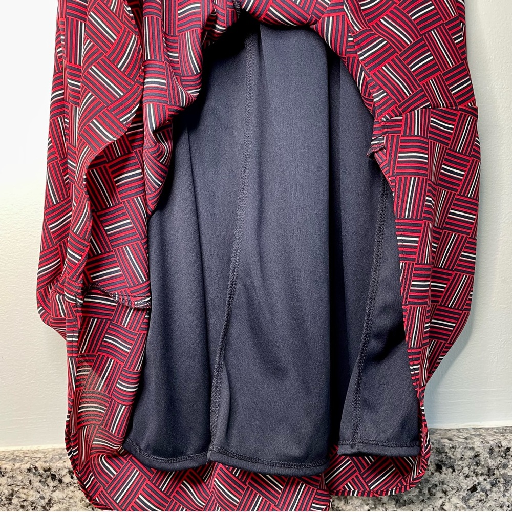 SOLD Banana Republic Wrap Halter Midi Dress Size 6 Basketweave Red - Picture 8 of 11